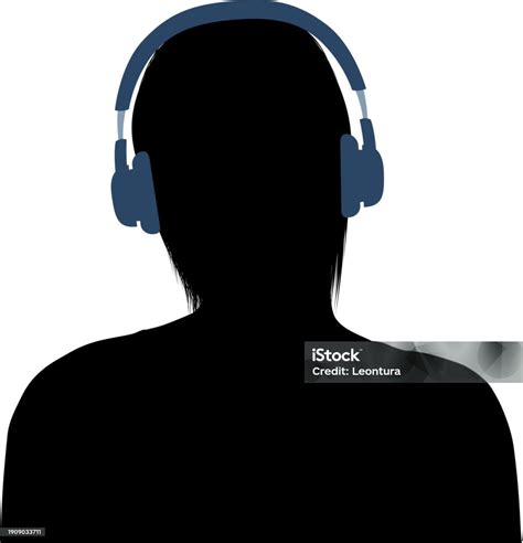 Headphones Silhouette Stock Illustration - Download Image Now - Adult, Audio Electronics, Audio ...