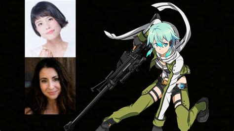 Anime Voice Comparison- Sinon (Sword Art Online) - YouTube