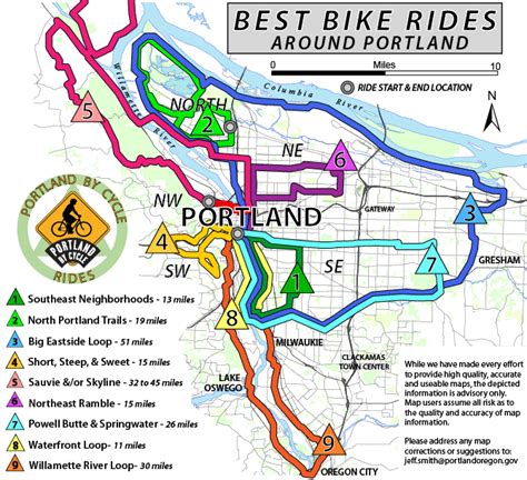 Portland Oregon Bike Map | Hiking In Map