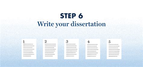 Step 6 – write your dissertation