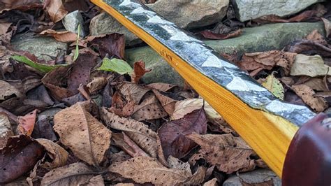 Osage Orange Self Bow Stickbow Part 3 The finish work, sturgeon skins, tips, and leather grip ...