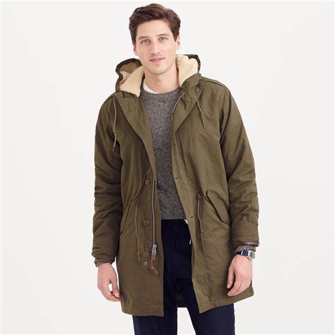 J.crew Hooded Fishtail Parka With Primaloft in Green for Men | Lyst