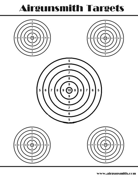 Printable Air Rifle Targets