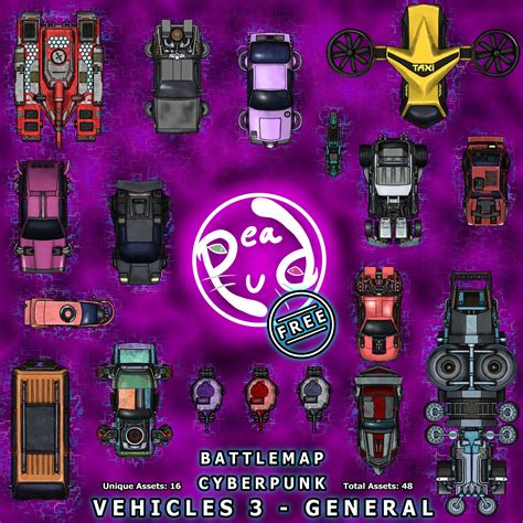 Cyberpunk Vehicles 03 — General - CartographyAssets