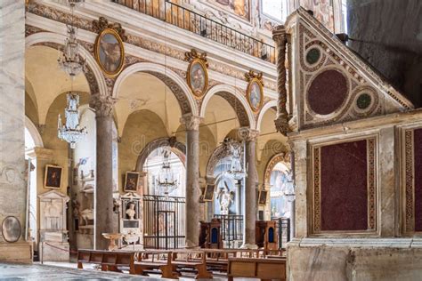 Interior View of Catholic Church in Rome Stock Photo - Image of ...