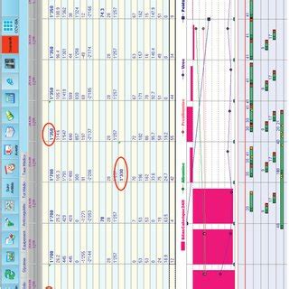 Monitoring screen customized to show nutritional information per 24 ...