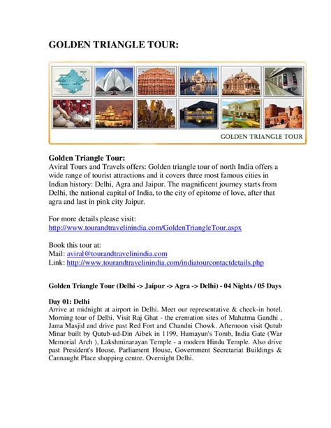 Golden Triangle Tour by Aviral Tours and Travels - Issuu