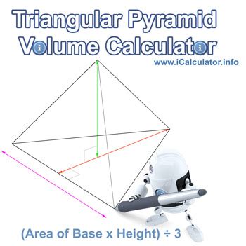 Triangular Pyramid Volume Calculator | Volume Calculator by iCalculato