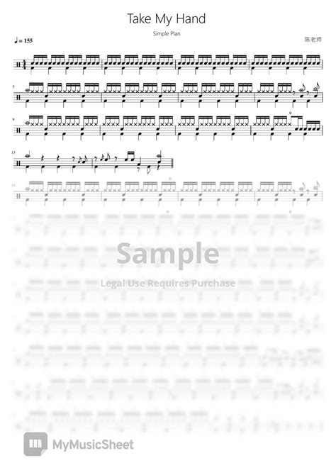 Simple Plan - Take My Hand Sheets by 看哦爱随风