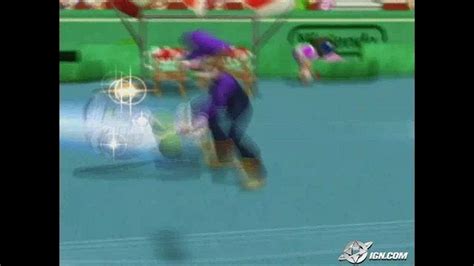 Mario Power Tennis GameCube Gameplay - Playing on a regular court - IGN