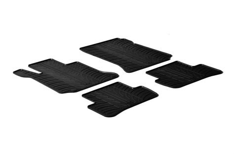 All Weather Rubber Floor Mats (fits 2011-2018 Volvo V60 & S60) 4 Pieces - Black - Floor Mats ...