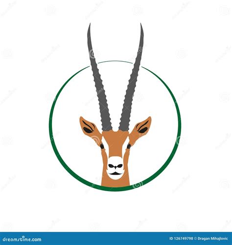 Gazelle Logo stock vector. Illustration of abstract - 126749798