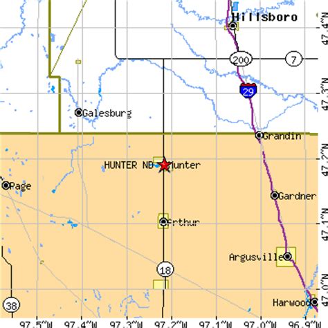 Hunter, North Dakota (ND) ~ population data, races, housing & economy