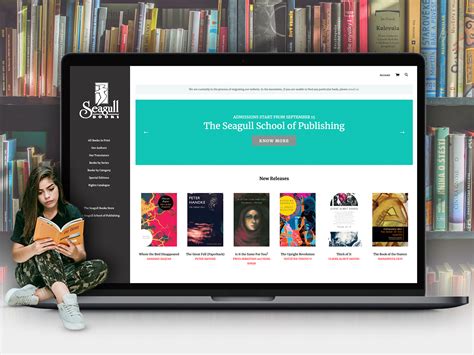 Seagull Books: specialized books on art, theater and cinema by DIT Interactive on Dribbble