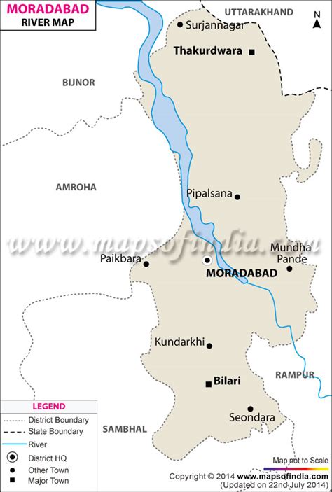 Map Of Moradabad City