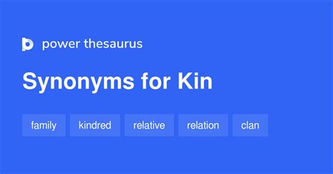 Kin synonyms - 1 207 Words and Phrases for Kin