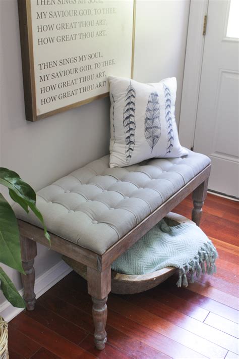 DIY Tufted Bench - Shades of Blue Interiors