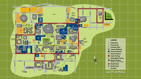 A T University Campus Map - Map