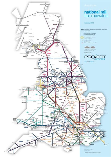 National Rail Map All Stations