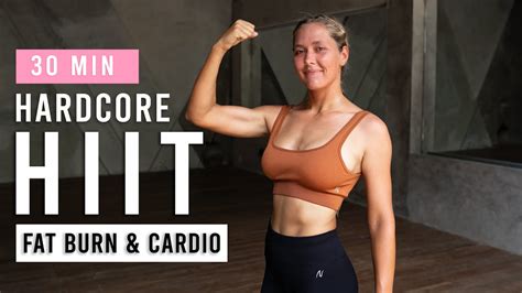 30 Min Hardcore Full Body HIIT Workout For Fat Burn & Cardio | No ...