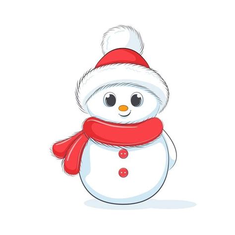 Cute Cheerful Snowman in 2021 | Snowman cartoon, Funny snowman, Christmas characters