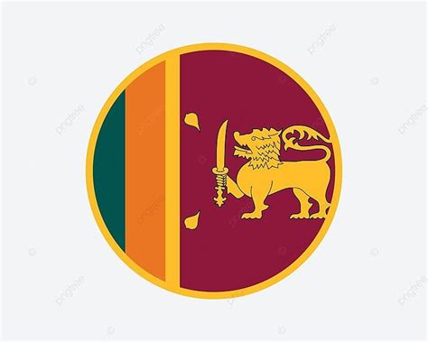 Sri Lanka Round Flag Svg Artwork Circle Vector, Svg, Artwork, Circle PNG and Vector with ...