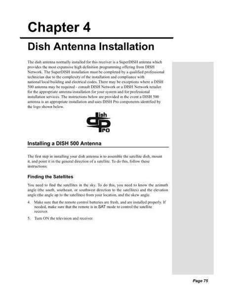 Chapter 4 Dish Antenna Installation - DBSInstall.com