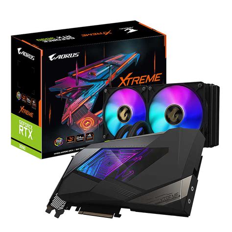GIGABYTE AORUS GeForce RTX 3090 XTREME WATERFORCE 24G Graphics Card, WATERFORCE All-in-One ...