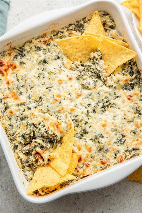 Healthy Spinach Artichoke Dip - Eating Bird Food