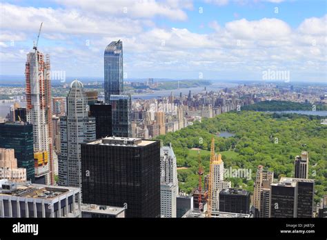 A View of skyline near Central Park in Manhattan Stock Photo - Alamy