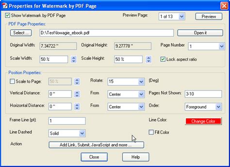 How to Add PDF Watermark using PDF Page Overlay