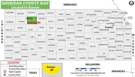 Sheridan County Map, Kansas