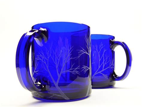 BLUE GLASS COFFEE MUG : COFFEE MUG - 12 CUP STAINLESS COFFEE MAKER