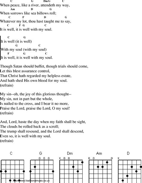 It Is Well With My Soul Lyrics - The United Methodist Hymnal 377 It Is Well With My Soul Hymnary ...