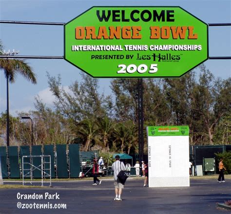 ZooTennis: Orange Bowl Underway on Key Biscayne