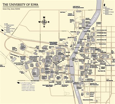 University Of Iowa Campus Map – Map Of The Usa With State Names