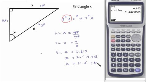 Trigonometry: finding angles in right-angled triangles - YouTube