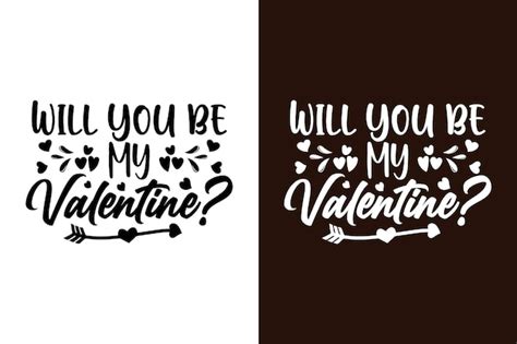 ¿quieres ser mi día de san valentín | Vector Premium