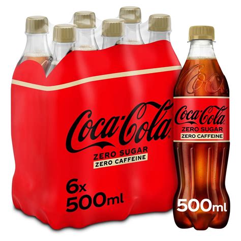 Coca-Cola Zero Sugar Zero Caffeine Coke Soft drink 6 x 500 ml ...