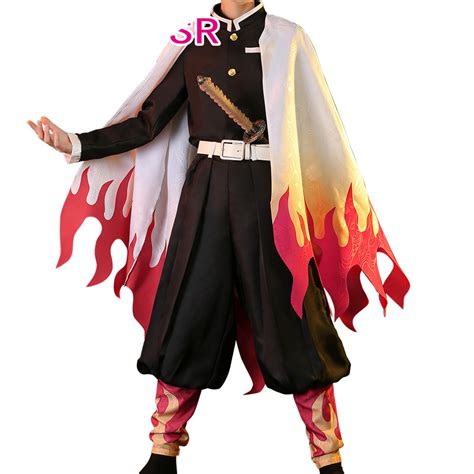 Demon Slayer Kyojuro Rengoku Cosplay Costume - Online Shop