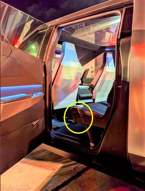 Tesla Cybertruck’s rear seat lever spotted hinting at extra cabin ...