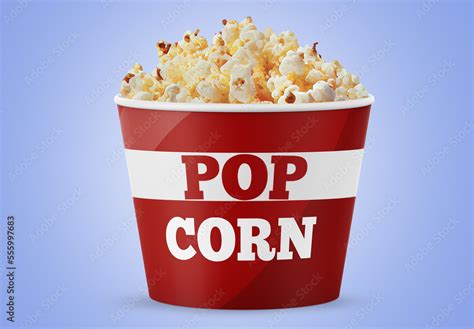 Popcorn Bucket Mockup Stock Template | Adobe Stock