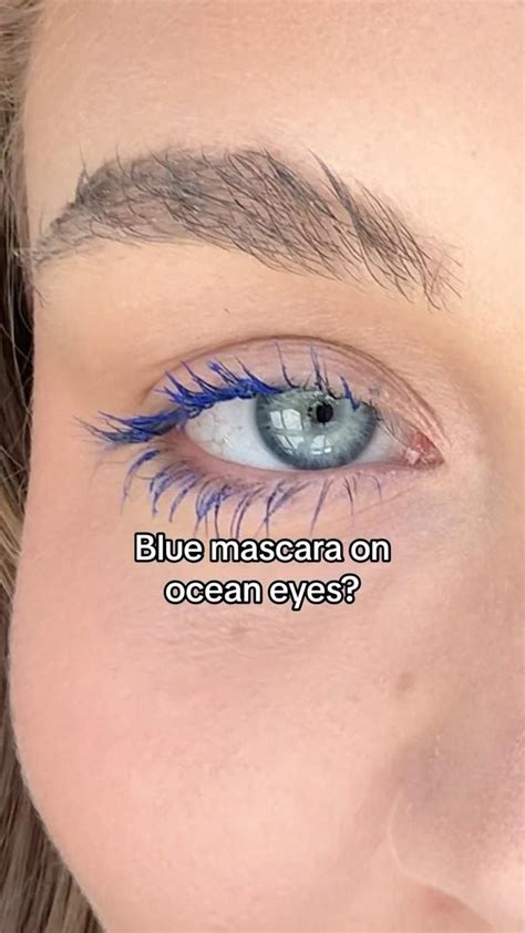 Blue Mascara with Blue Eyes [Video] in 2024 | Blue mascara, White ...