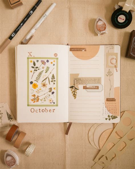 October Bullet Journal Setup - Botany Theme (Free Printable!) ⋆ HAY studio