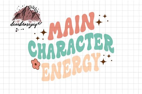 Main Character Energy Shirt Design Gráfico por deanbrosegeq47 · Creative Fabrica