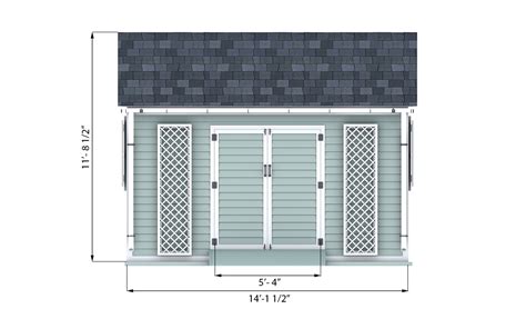 10x14 Garden Shed Plans - Shedplans.org