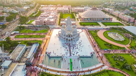 Prem Mandir aerial view from my dji mini 3pro drone, This Hindu temple ...