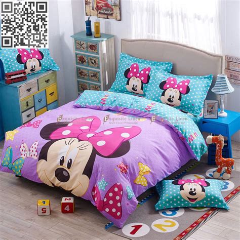 Minnie Mouse Single/Double/Queen Bed Quilt/Doona/Duvet Cover Set New Polyester Single Bedding ...
