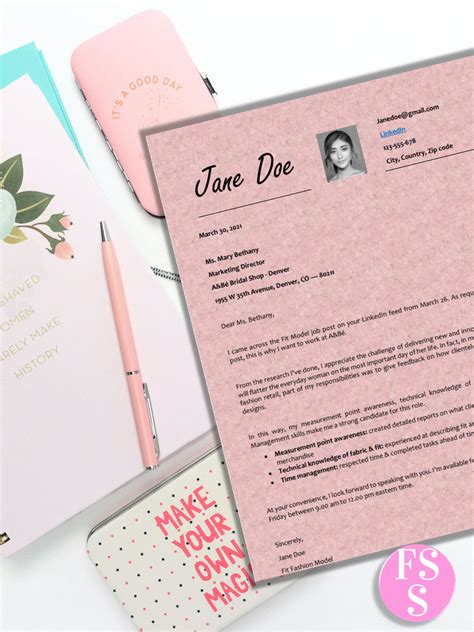 4 Fashion Cover Letter Examples