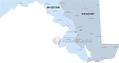 Maryland area codes - Map, list, and phone lookup